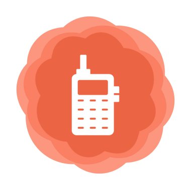 eski telefon simgesini, vektör çizim