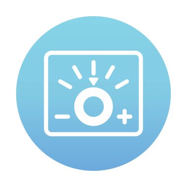 Loş simgenin vektör illüstrasyonu