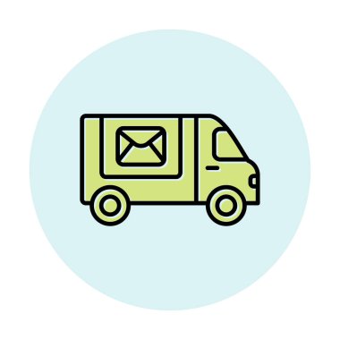 Postal Delivery vektör illüstrasyonuName