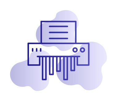 kağıt öğütücü makinenin vektör çizim