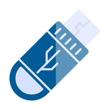 Basit Flash Disk simgesinin vektör çizimi