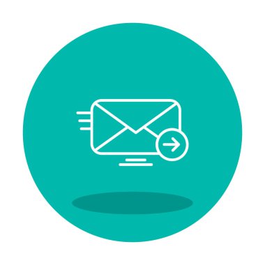 zarf, posta simgesi vektör illüstrasyonu