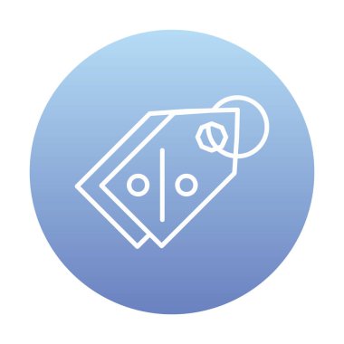 Etiket. Web simgesi basit illüstrasyon                