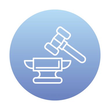 örs simgesi, vektör illüstrasyonu basit tasarım