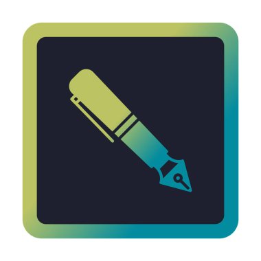 Dolma kalem simge vektör çizim