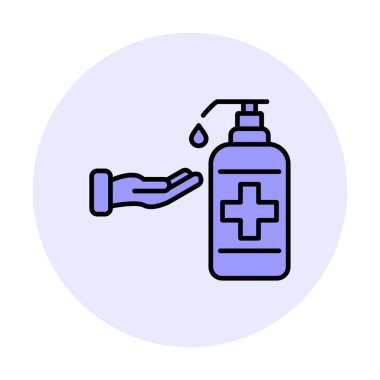 El yıkamanın vektör illüstrasyonu