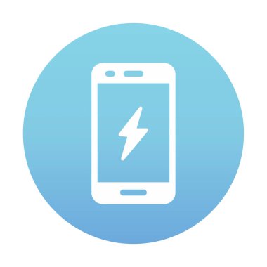 Mobil simge vektör illüstrasyonunu şarj et