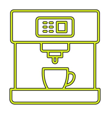 kahve makinesi simgesini, vektör çizim