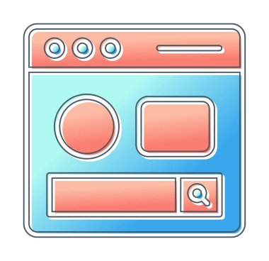 Basit sayfa satırını, ana vektör ögelerini ara