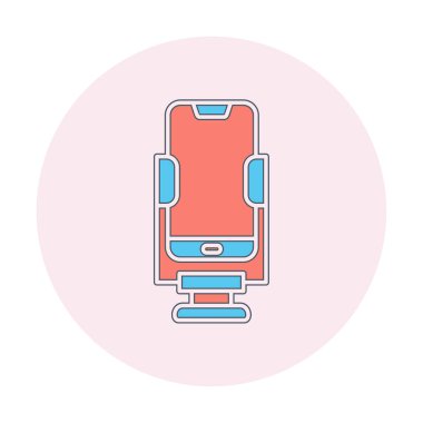 Smartphone stand simgesi vektör illüstrasyonu