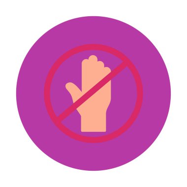 Web simgesine, vektör illüstrasyonuna dokunma