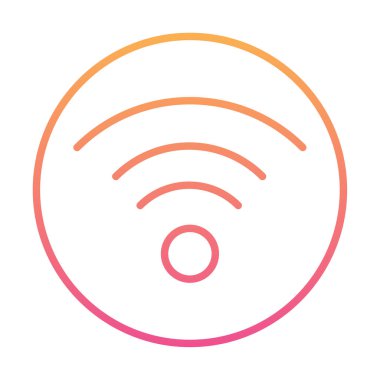 wifi simgesi, vektör illüstrasyonu basit tasarım