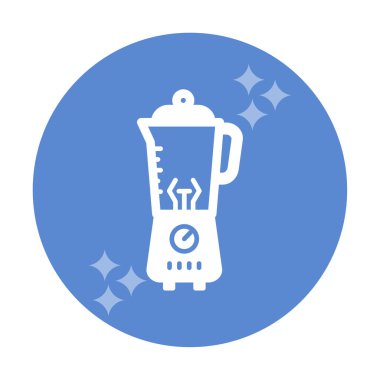 Fırın, yemek pişirme ve vektör illüstrasyonu için renkli karıştırıcı simgesi