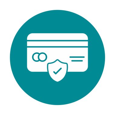 Basit ödeme finans simgesi, vektör illüstrasyonu