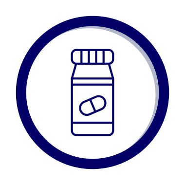 Hapları şişe simge vektör çizim