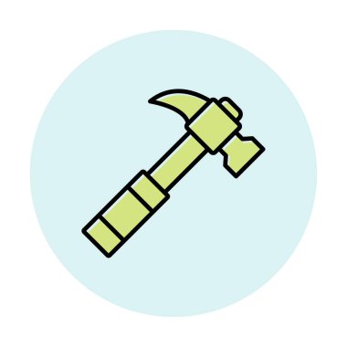 Çekiç ikonu vektör illüstrasyonu