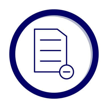 Substraction düz simge, vektör illüstrasyonu 