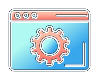 Tarayıcı Simge vektör çizimi ayarlanıyor