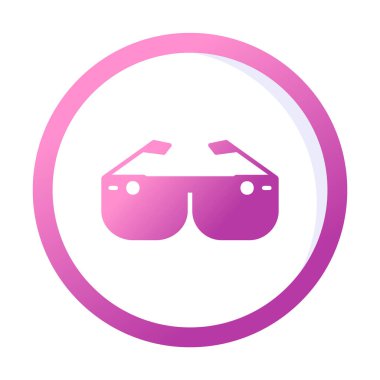 Akıllı Gözlük simgesi vektör çizimi