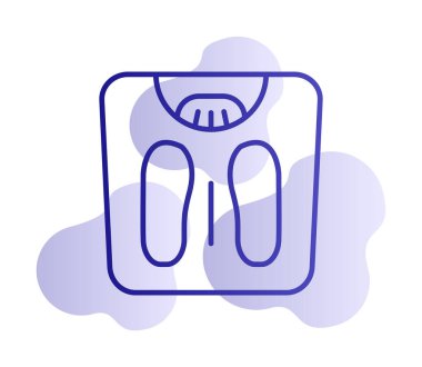 Ağırlık Ölçekleme simge vektör illüstrasyon grafik tasarımı