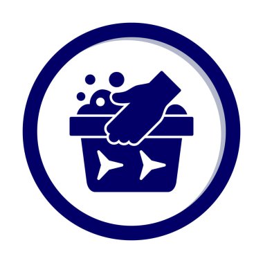 El yıkamanın vektör illüstrasyonu