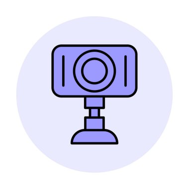 Web kamera simge vektör çizim