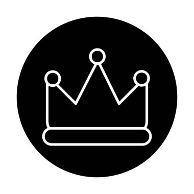 Taç vektör simgesi. Basit resimleme