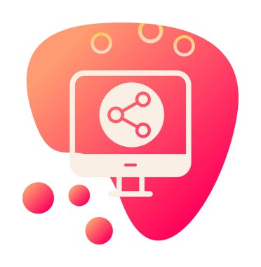 Basit Veri Paylaşımı simgesi, vektör illüstrasyonu