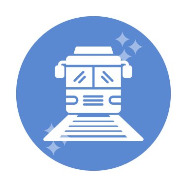 tren simgesi vektör illüstrasyonu 