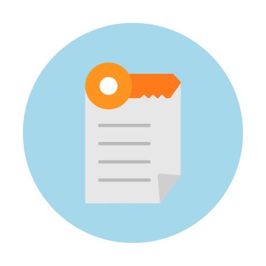 Basit not defteri arayüzü simgesi, vektör illüstrasyonu