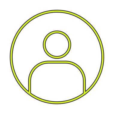 kullanıcı simgesi işaret vektörü çizimi 