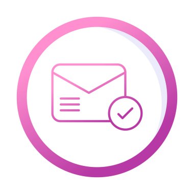 e- posta iletimi simge vektör illüstrasyonu