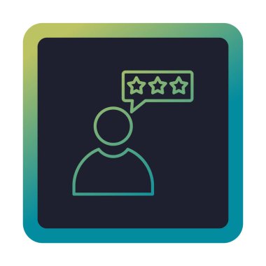 Müşteri İncelemesi, geribildirim ikonu vektör çizimi