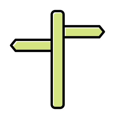 iki yönlü ikon. Vektör illüstrasyonu, düz tasarım