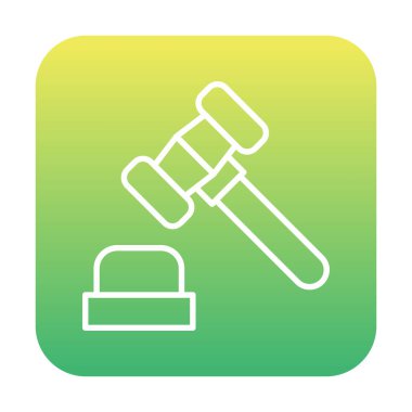 Yargıç Tokmak simgesi, satır biçimi 