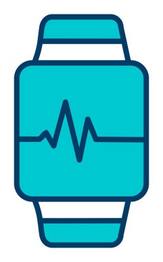 watch simge vektör çizim 