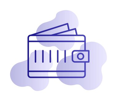 cüzdan web simgesi basit illüstrasyon