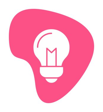 Ampul Ağı simgesi basit bir illüstrasyon