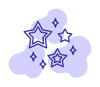 yıldızların vektör illüstrasyonu