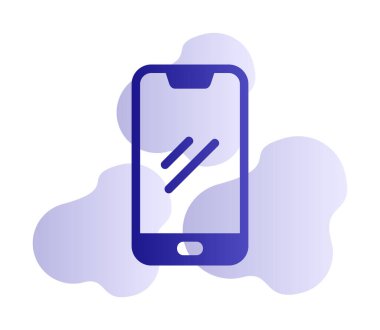 akıllı telefon simgesi vektör illüstrasyonu
