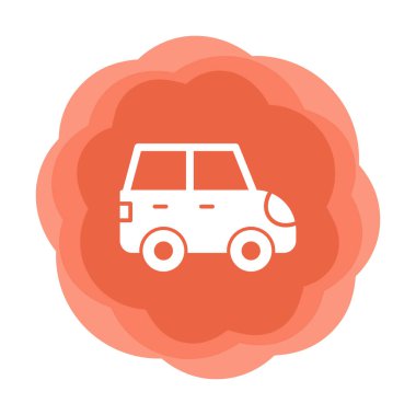 - Araba. Web simgesi basit illüstrasyon 