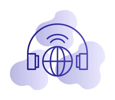 genel destek simgesi vektör illüstrasyonu