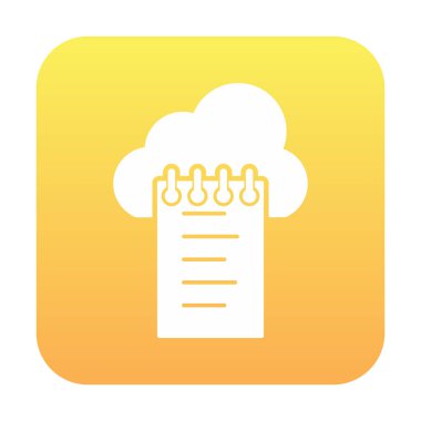 bulut veri çizgisi ikonu vektör illüstrasyonu