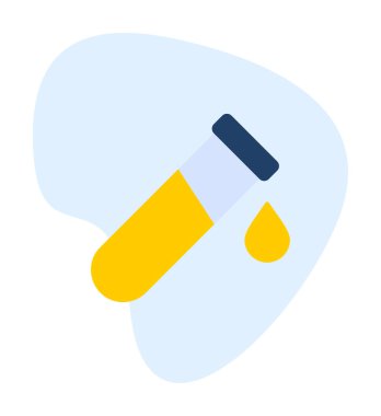 test tübü ikon vektör çizimi