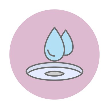 su damlası ağ simgesi, vektör illüstrasyonu 