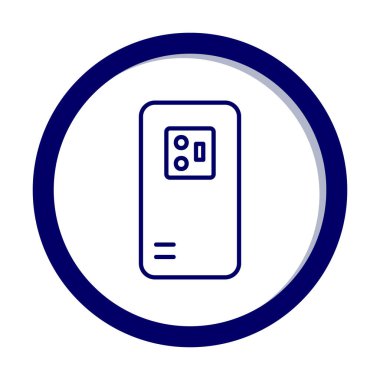 Mobil Arka Kamera simgesi, vektör illüstrasyon tasarımı