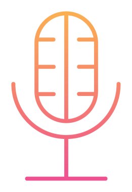 Illustration vector graphic of microphone icon