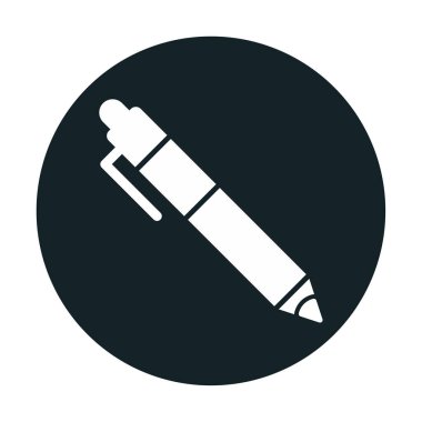 Kalem düz simgesi. Vektör çizim