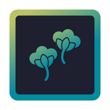 Pamuk çiçeklerinin basit web çizimi