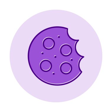 tatlı kurabiye izole vektör illüstrasyonu